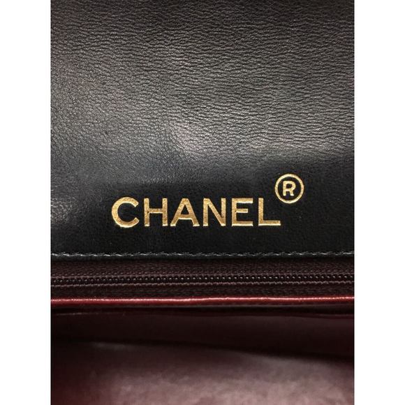 Chanel Lambskin Leather Gold Chain Shoulder Bag - Picture 3 of 6